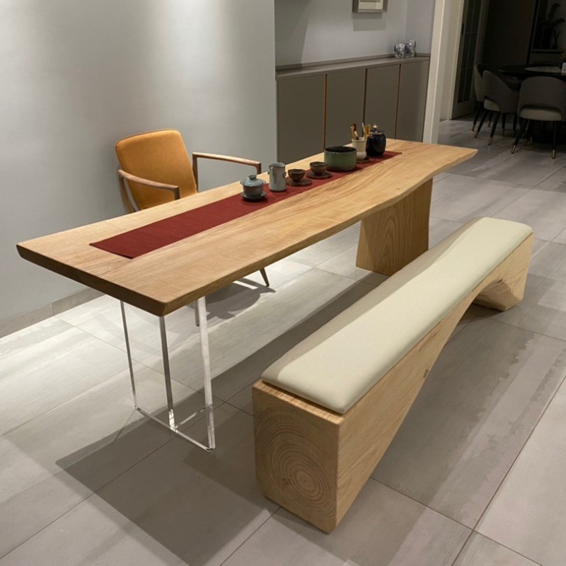 Office Furniture Desk - Table flottante nordique en bois massif