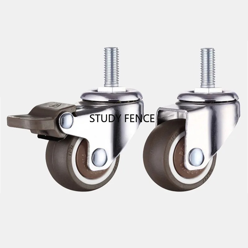 Office Furniture Hardware - Roulettes à vis M6 1/1, 25/1,5/2