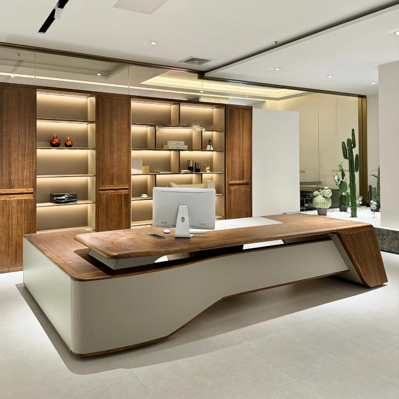 Office Furniture Dimensions - Bureau de mode en bois Simple