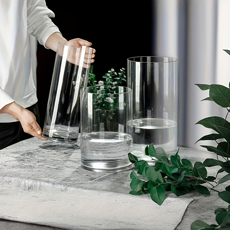 Office Furniture Dimensions - Ensemble de 3 vases cylindriques transparents