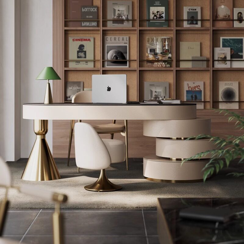 Office Furniture High End - Bureau en pierre frittée de luxe