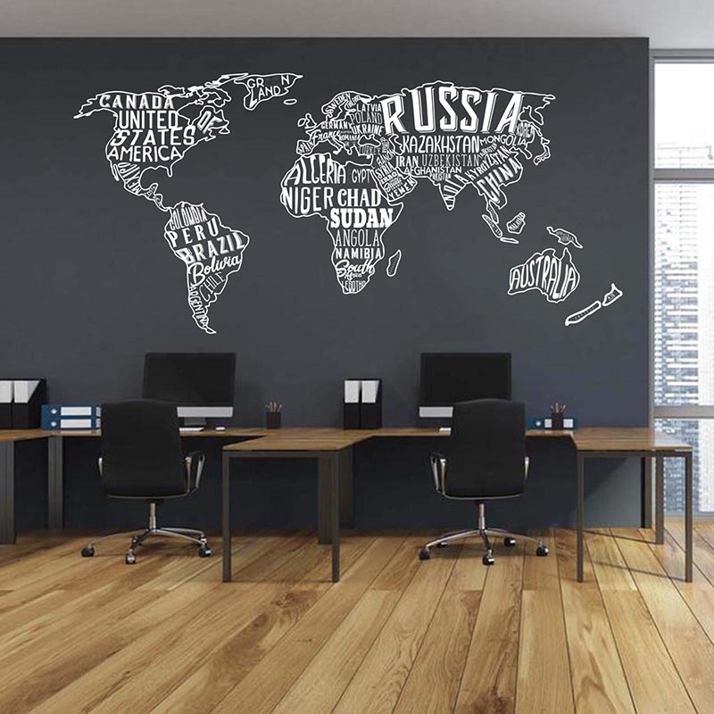 Grand autocollant mural de col - Office Furniture World avis et prix