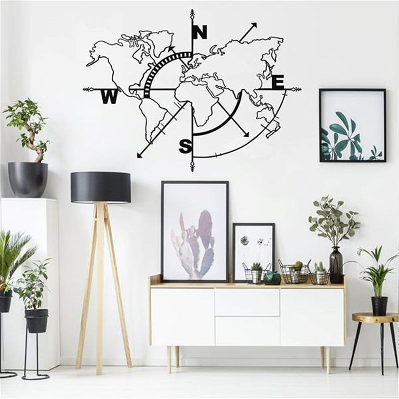 Autocollant mural boussole car - Office Furniture World avis et prix