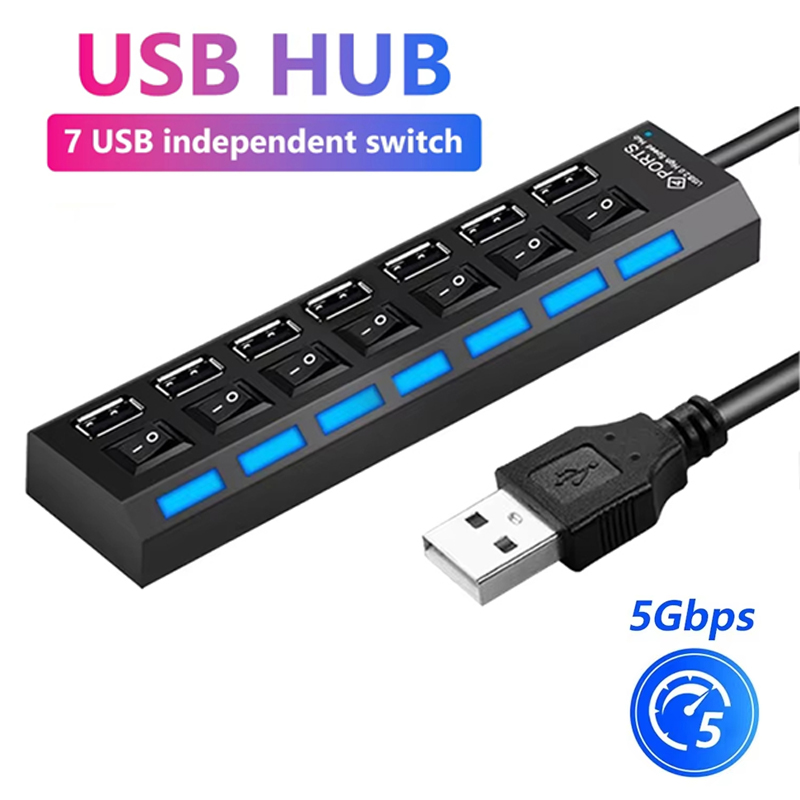 Répartiteur Hub USB 2.0 à 7 po - Office Supply Cart avis et prix