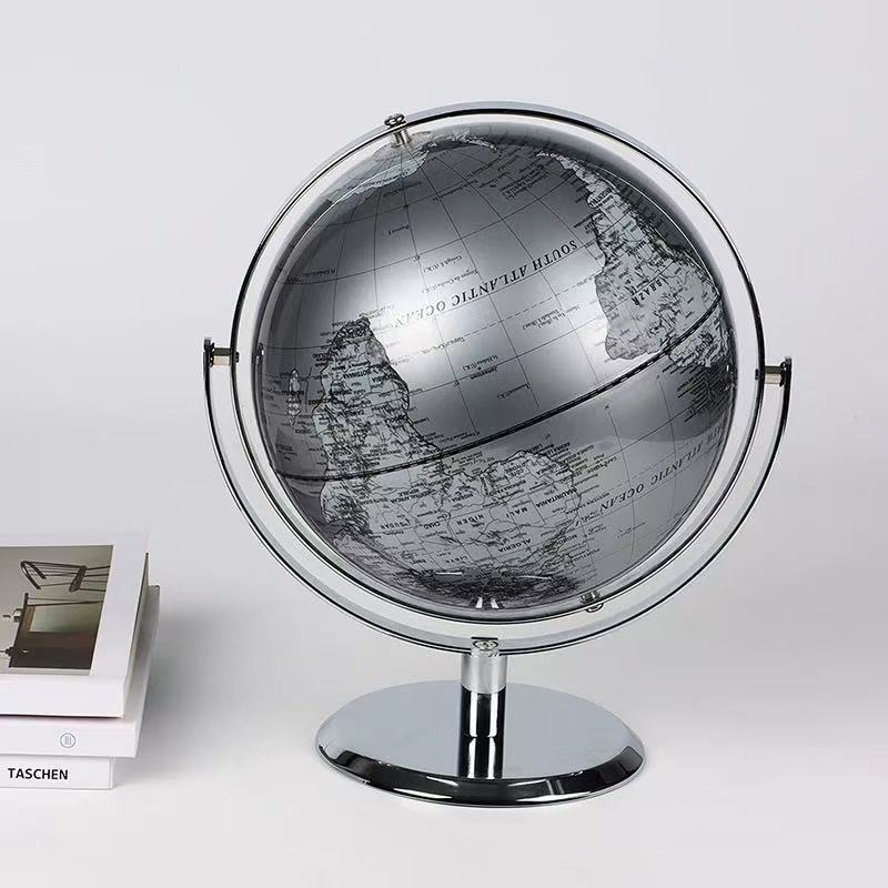 Globe Terrestre de Luxe Argent - Office Furniture World avis et prix